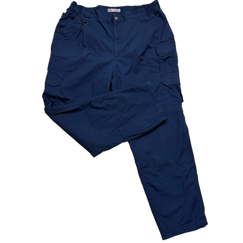 5.11 Tactical Ripstop Cargo Pants Men 35x30 Black EMT Medical Outdoor Services